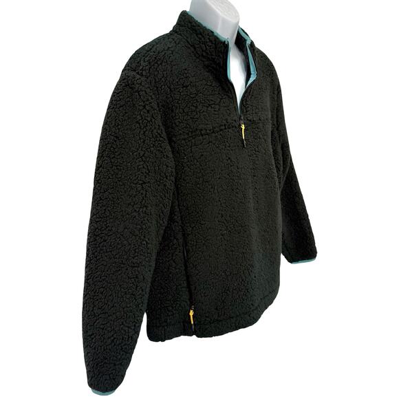 Chubbies Black The Night Fleece 1/4 Quarter Zip Warm Pullover Sweatshirt Size L - Picture 7 of 12